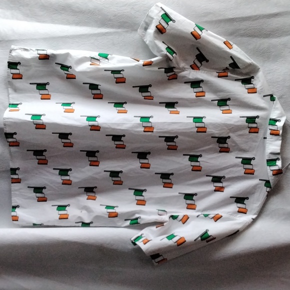 Irish  flag button up shirt .NWT XL - Picture 3 of 3